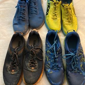 4pairs Hoka assorted styles and colors size 13
